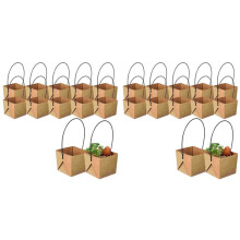 24 Pcs Succulent Planters Waterproof Paper Flower Pots with Drainage Holes Durable Plastic Garden Supplies