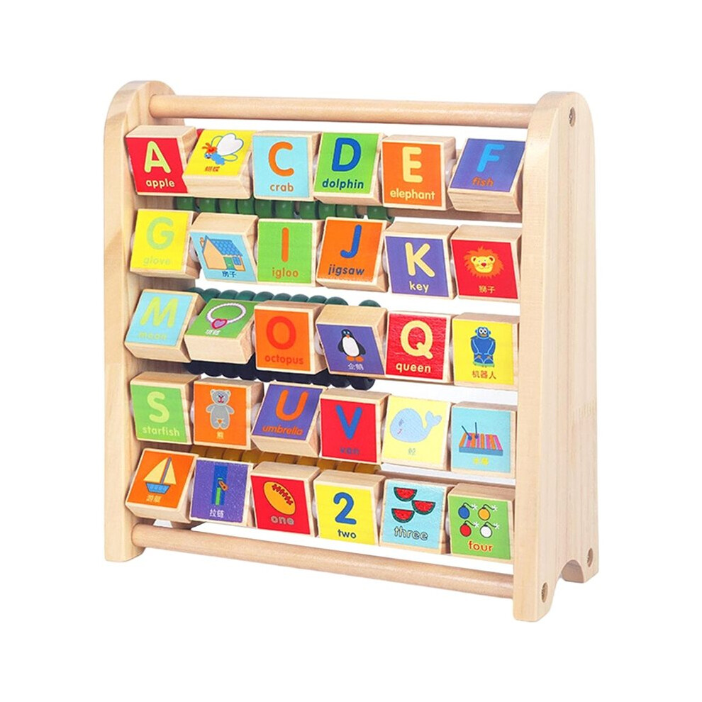 Saudism Wooden Abacus Counting Number Educational For Baby Gifts Flap Calculation