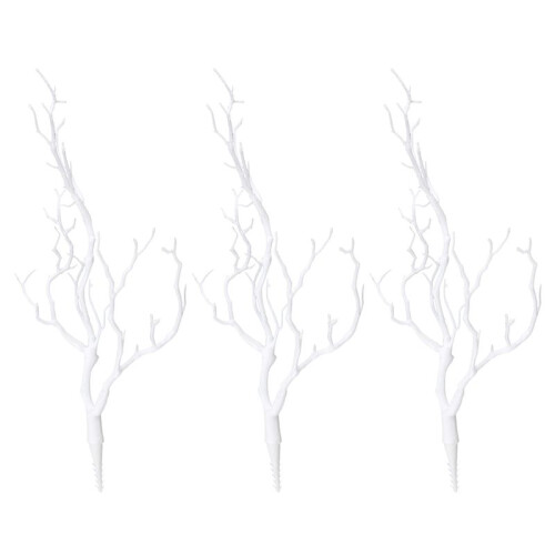 3 x Artificial White Dry Plant Tree Branch Wedding Party Decor