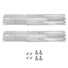 Verstellbare Heizplatte Aus Edelstahl, Ersatz-Set für BBQ-Gasgrill, Zubehör-Set zum Kochen im Freien für Küche, 2-Teilig