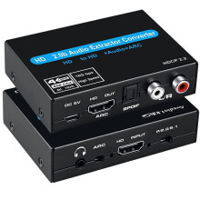 Extracteur Audio 4K 60 Hz Compatible 2.0, Prise en Charge Audio HD 5.1 Canaux, Commutation ARC avec Audio Link Stéréo