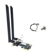 Carte Réseau Wi-Fi Sans Fil AC600 PCI-E 600 Mbps 2,4 GHz/5 GHz avec et Antenne 8 DB pour Windows 7, 8, 10 et 11