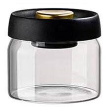Edelstahl-Teedose, Feuchtigkeitsbeständig, für Den Haushalt, Tee-Vorratsdose, Druckvakuum, Hochwertige Kaffeebohnen, Versiegelte Dose A