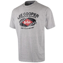 (XXL, Grey Marl) Lee Cooper Mens Graphic Print T-Shirt