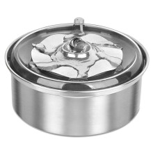 Fontaine à Eau pour Chat de 1 L en Acier Inoxydable, Distributeur D'Eau Silencieux pour Animaux D'Intérieur et Chiens, Facile à Nettoyer