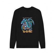 (XXL, Black) Yu-Gi-Oh! Unisex Adult Blue-Eyes White Dragon Sweatshirt