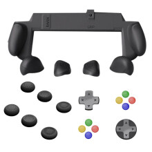 For Switch2 Case Plastic Grip Protective Shell+Direction Keys+Joystick Caps Kit for Switch2 Grip Case Dust-Proof Cover B