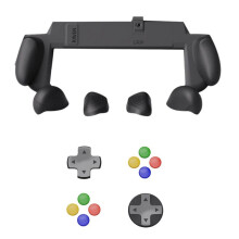 For Switch2 Case Plastic Grip Protective Shell+Direction Keys+Button Caps Kit for Switch2 Grip Case Dust-Proof Cover A