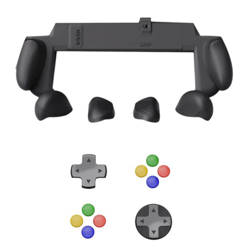 For Switch2 Case Plastic Grip Protective Shell+Direction Keys+Button Caps Kit for Switch2 Grip Case Dust-Proof Cover A