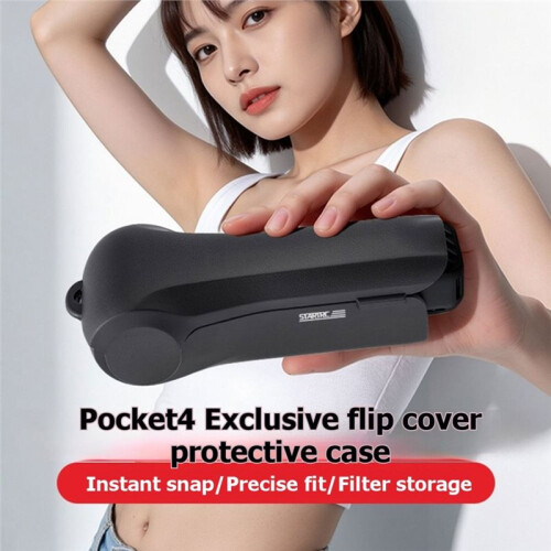 STARTRC Pocket 4 Gimbal Protective Case Flip Top Dust Proof Case with Filter Storage for  Pocket 4 Camera Accessories 2