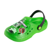 (1 UK, Green) Minecraft Boys Boom Creeper TNT Clogs