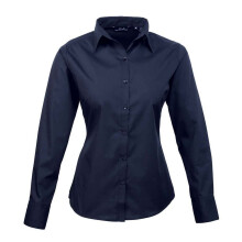 (XXL, Purple) Premier Womens/Ladies Poplin Long-Sleeved Blouse