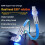 180 Type-C to Type-C Swivel Double Elbow Mech Data Cable Fast Charging & Data Transfer Cable for Tablets and Laptops 1m 5