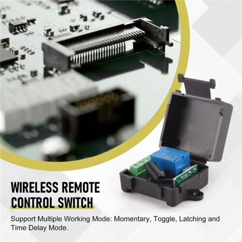 12V 1CH 433MHz Universal Wireless Remote Control  RF Relay Receiver 433 MHz Transmitter Button Module Diy Kit 1