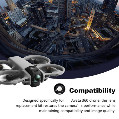 Soufflet D'Objectif pour  Avata 360: Kit de Remplacement Anti-Rayures, Accessoires de Protection pour Objectif de Caméra 2