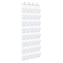 Over the Door Shoe Organizer with 40 Large Clear Pockets over the Door Hanging Shoe Organizer for Bedroom Closet Storage