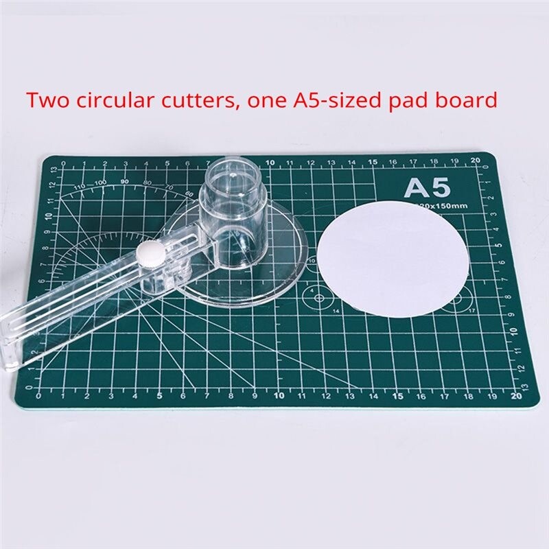 Button Cutter Body ABZC Adjustable Circular Paper Cutter Tool 58mm Clear Circle Cutter 2 ...