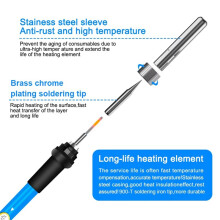 Soldering Iron Heat Set Insert Tool, 60W 2200V Soldering Welding Iron Kit with Iron Tips and Heat Set EU Plug