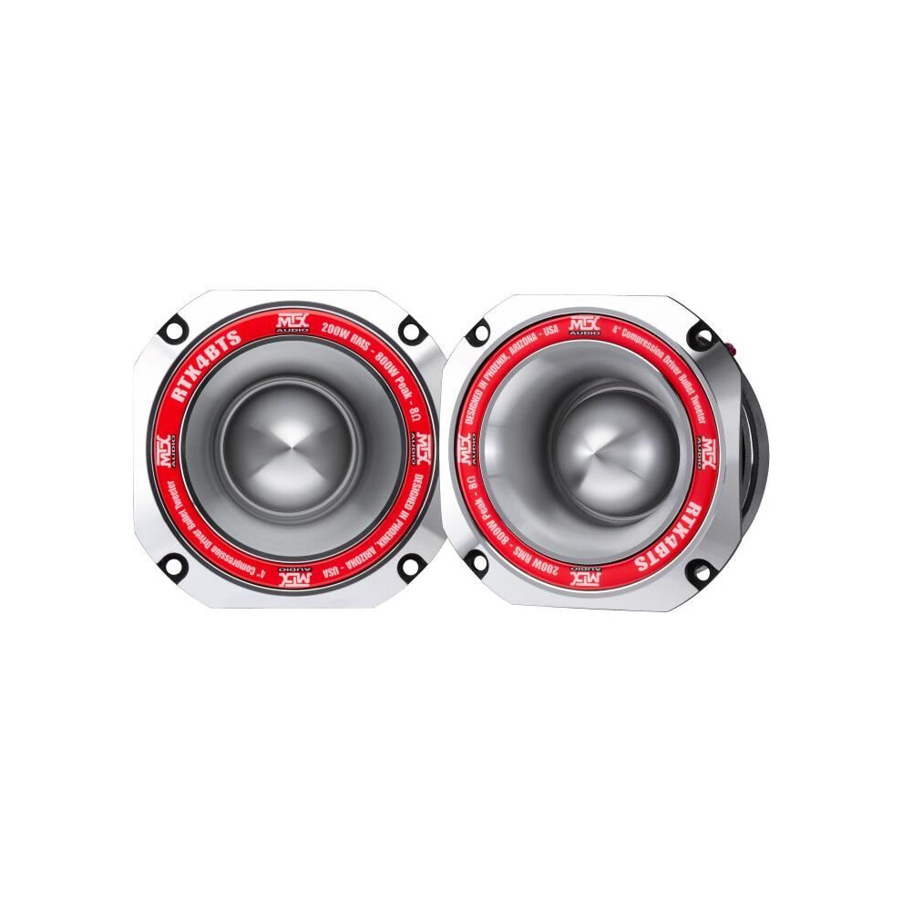 Mtx Audio - Mtx High-Efficiency Tweeter Rtx4bts - Ã10Cm - 45Mm Voice Coil - 200W Rms - 800W - Peak 8Î© 103.0Db/2V/1M Sold Individually 715442440108
