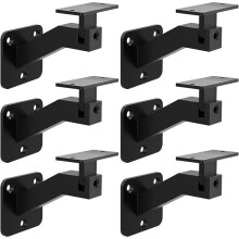 6pcs Adjustable Rotating Handrail Bracket, Modern Style Staircase Bracket, Suitable for Indoor or Outdoor Stairs
