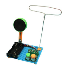 DIY Retro FM Radio Kit No Solder STEM Electronic Project Sound Activated LED Student Science Experiment Kit NO Lamp