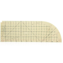 Righello Curvo per Orlo A Caldo da 12x4 Pollici per Cucito, Guida per Cuciture con Opzioni di Stiratura A Secco o A Vapore.