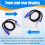 Stage Light PowerCON AC Power Cable in/OUT Conversion Extension Wire 3x1.5mm² for Smoke Machine  Moving  Audio 5