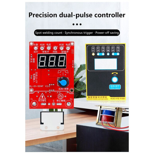 100A 220V Spot Welding Machine Control Board  Controller Board Timing Current  Current for Battery Repair Tool 1