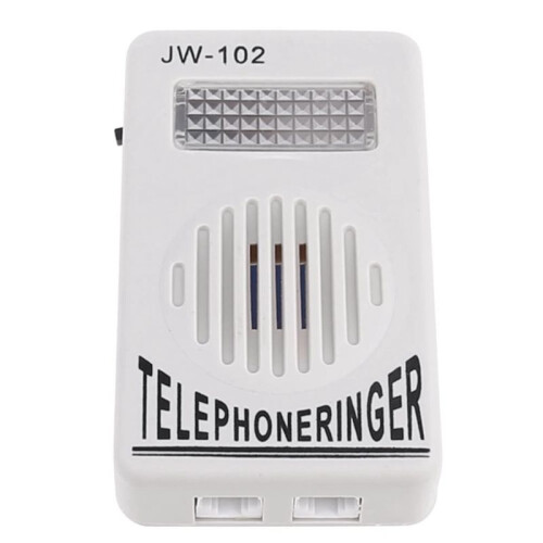 Telephone Ringer Phone Amplifier Wall Ring Speaker Strobe Light Flasher Bell Extra-Loud Sound