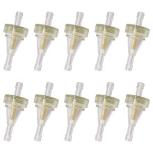1set/10pcs 1/4 Inch Inline Gas Fuel Filter for Ect Clear,High Quality Filters,Motorcycle Scooter Universal