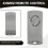 2pack Garage Door Opener Remote Control for EcoStar RSE2-433, RSC2-433, RSZ1-433, Handheld Transmitter 433MHz 5