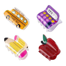 4 Stuks Haarclips voor Leerkrachten, Ideaal voor de Start van Het Schooljaar, Als Bedankje voor Leerkrachten, Leuke Haarclips voor Vrouwen