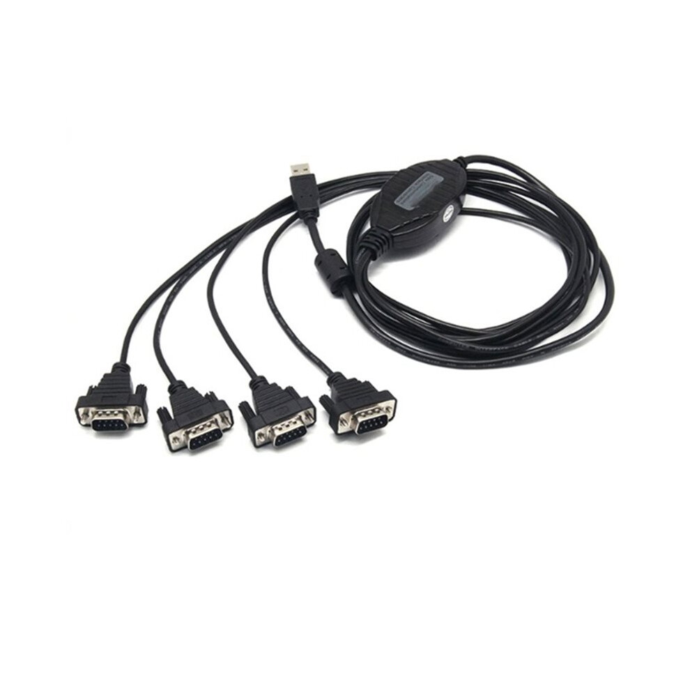 Usb To 4-Port -232 Converter (For Ftdi Chip) Usb V2.0 To Db9 Rs232 Serial Cable Adapter 6032697220397