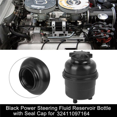 Power Steering Pump Reservoir Bottle W/ Cap 32416851217 / 32411097164 for   E36 E46 E39 E53 E60 E90 1