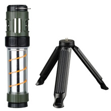 Lâmpada Repelente de Mosquitos Lanterna de Camping Recarregável USB com Suporte Triangular Lanterna de LED para Uso Externo