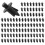 100Pcs Car Molding Door  5mm Hole Plastic Rivets Fixing Black. 1