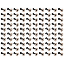 100Pcs 6mm Black Plastic Safety Eye Washers For Teddy Toy Eyes Puppet Doll