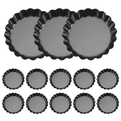 13 PçS Moldes de Torta de Ovo,  Formas de Torta de 3 Polegadas Fundo RemovíVel, Molde de Muffin de Bolo de Cupcake Ferramenta de Assar Forma