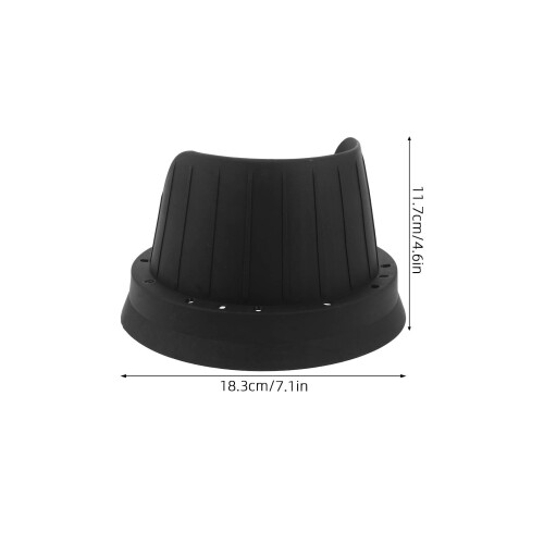 2Pièces Baffle Silicone Étanche Noir Protection Acoustique Auto 1