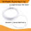 3D-Printerpenfilament 1,75 mm PLA 10M (Wit PLA) 3