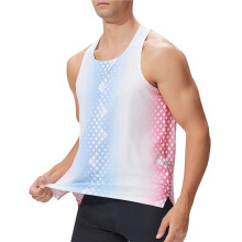 Men'S Running Tank Tops Breathable Vests Quick Dry Sleeveless Shirt Workout Tank Top  & Red. M