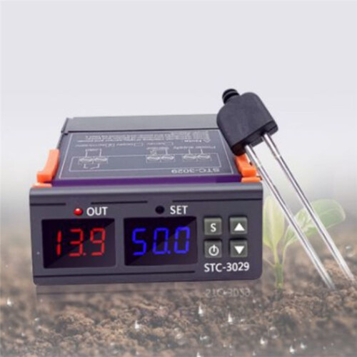 STC-3029 Moisture Controller Soil Moisture Sensor Module Soil Moisture Tester for Gardening Plants Farming AC110-220V 1