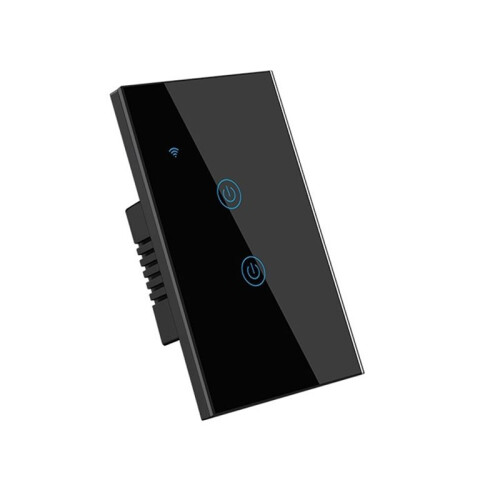 Tuya WiFi US   Stair Switches Touch Sensor LED Lights Interruptor 2way Control   2 Gang US Plug