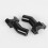 Black 3.5Inch Tall Pullback Handlebar Risers for  Softail Dyna Sportster Touring Pullback Aluminum Straight 5