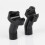 Black 3.5Inch Tall Pullback Handlebar Risers for  Softail Dyna Sportster Touring Pullback Aluminum Straight 7