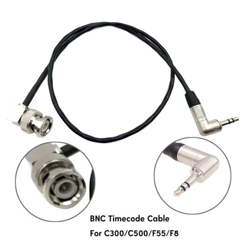 3.5mm TRS to BNC Timecodes Cable for C300/C500/F55/ZoomF8 Camera for Enhances Your Camera Timecodes Capability 1