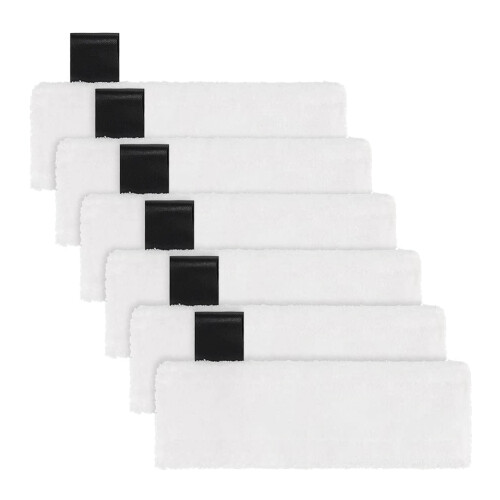 6 Pack Microfiber Mop Cloths Compatible with  EasyFix SC2, SC3, SC4, SC5 Steam Cleaners