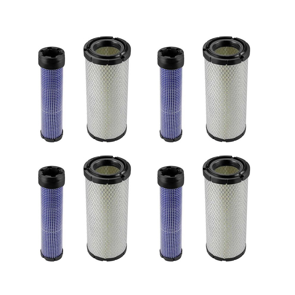 8X Air Filter Sets For P821575 P822858 6672467 6672468 11013-7044 11013-7045 Excavators 4711928098388