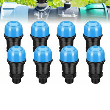 1 Set/8 Stuks Irrigatie-Uitlaatklep met 6 Punten, Ontluchtingsklep voor Landbouwgrond en Huishoudelijk Gebruik, Technische Waterleidingen
