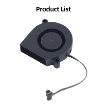 2X for P1P/P1S 5015 Cooling Blower Fan Double Bearings 3D Printer Replacement Parts for Bambu P1S
